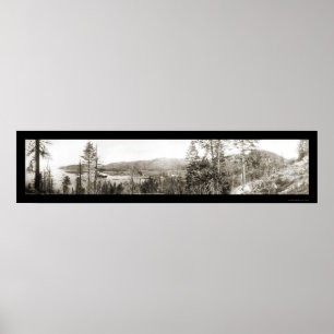 Glenbrook Lake Tahoe Photo 1906 Poster