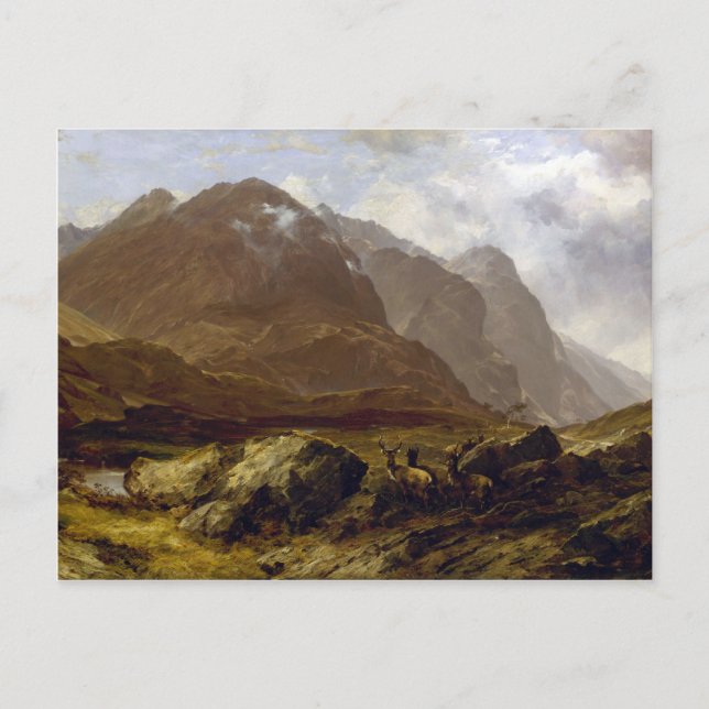 Glencoe by Horatio McCulloch Postcard (Front)