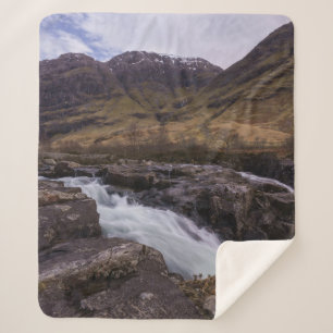 Glencoe Coe River Waterfall Fleece Blanket