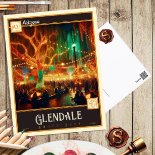 Glendale, Arizona   Vintage Postcard