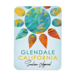 Glendale California Sunshine Travel Magnet