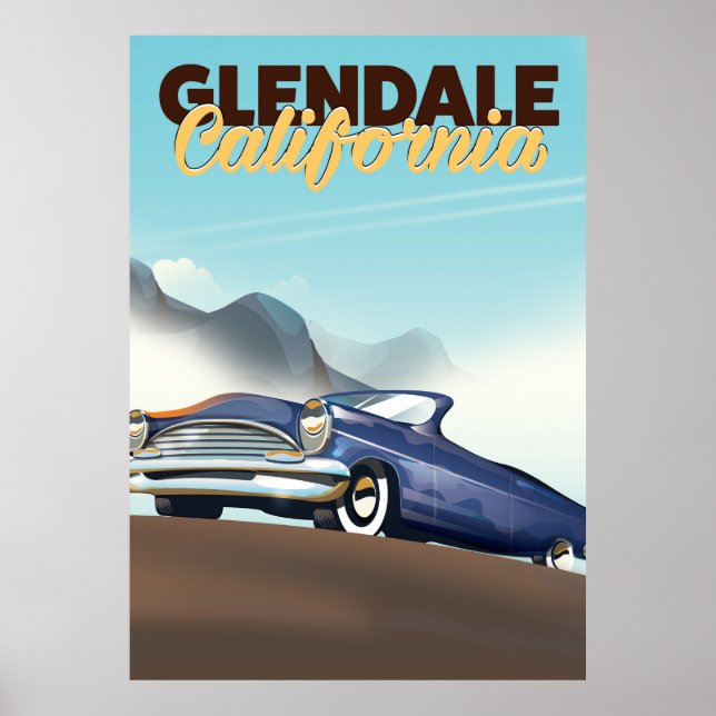 Glendale, California travel poster (Front)