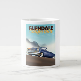 Glendale, California travel poster Large Coffee Mug