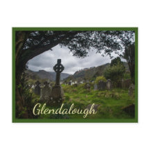 Glendalough (Celtic Cross) with text