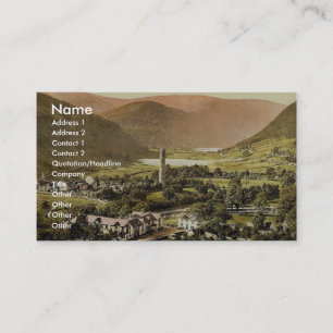 Glendalough. Co. Wicklow, Ireland classic Photochr Business Card