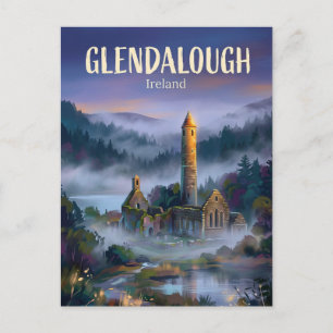 Glendalough Monastic Site Ireland Postcard