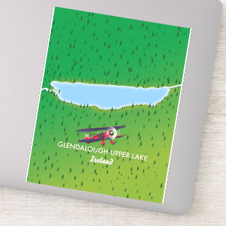 Glendalough Upper Lake Ireland map