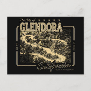 GLENDORA CALIFORNIA - GLENDORA MOUNTAIN ROAD POSTCARD