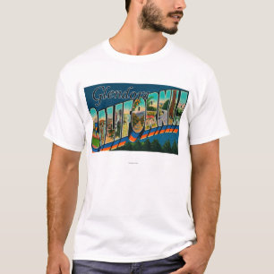 Glendora, California - Large Letter Scenes T-Shirt