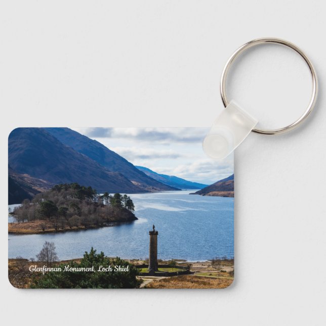 Glenfinnan Monument, Loch Shiel, Scotland Key Ring (Front)