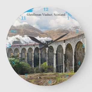 Glenfinnan Viaduct, Scotland Large Clock