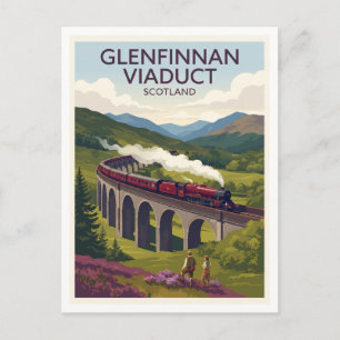 Glenfinnan Viaduct Scotland Postcard
