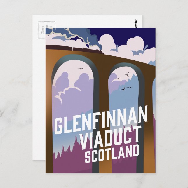 Glenfinnan Viaduct Scotland Postcard (Front/Back)