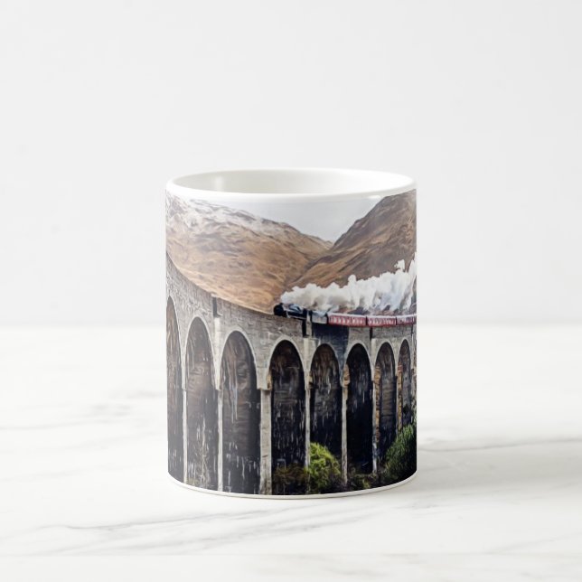 Glenfinnan viaduct steam train coffee mug (Center)