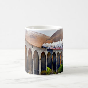 Glenfinnan viaduct steam train coffee mug