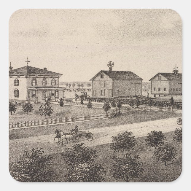 Glenhaven and Pleasant View, Kansas Square Sticker (Front)