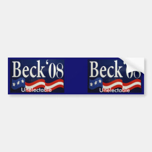 Glenn Beck 08 - Unelectable Bumper Sticker
