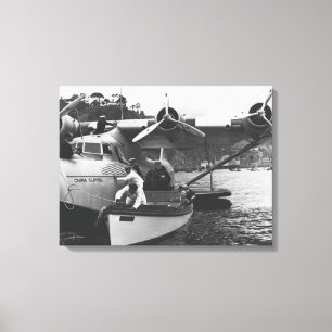 Glenn Martin w/ China Clipper Canvas Print