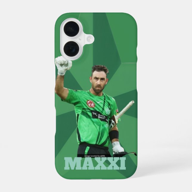 Glenn Maxwell Melbourne Stars Cricket Fan Art iPhone 16 Case (Back)