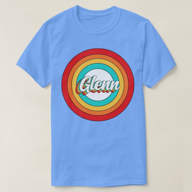 Glenn Name Shirt Vintage Glenn Circle (Design Front)