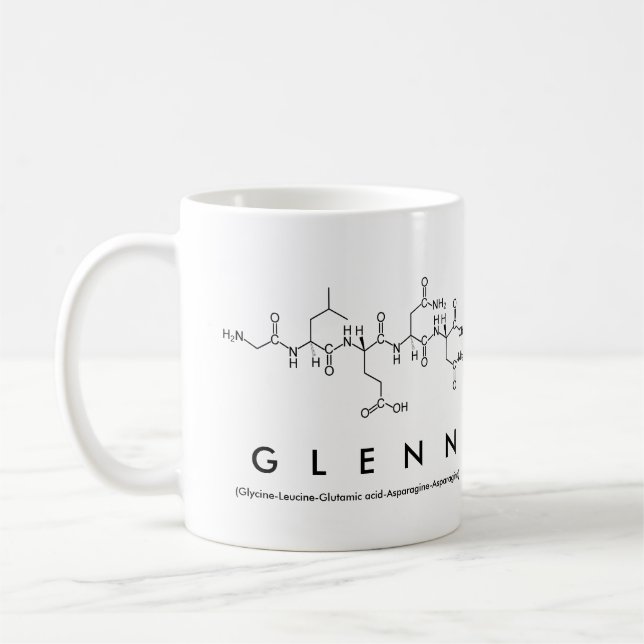Glenn peptide name mug (Left)