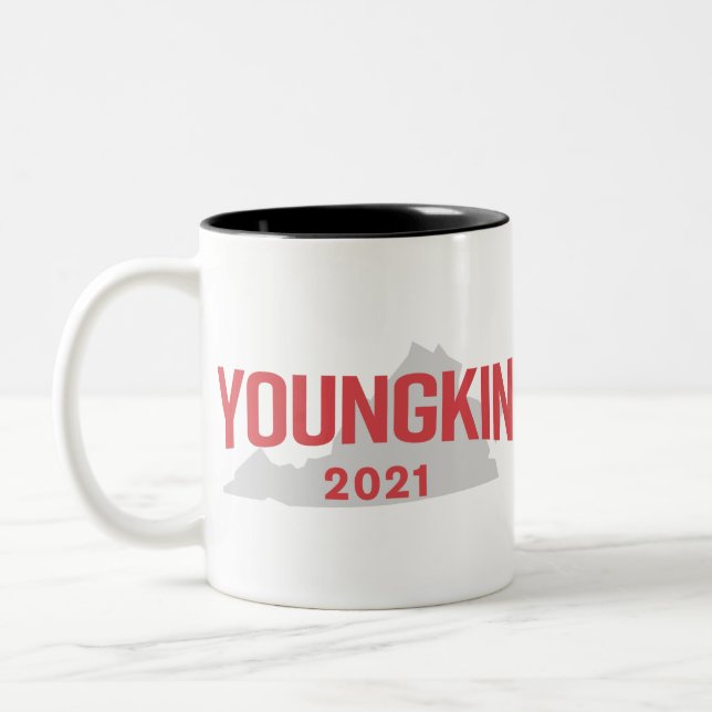 Glenn Youngkin for Virginia Governor Two-Tone Coffee Mug (Left)