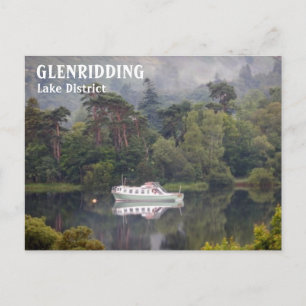 Glenridding, Lake District, Cumbria, Boat on Lake Postcard