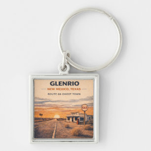Glenrio Route 66 Ghost Town Travel Keepsake Key Ring