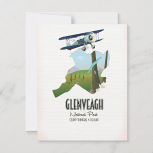 Glenveagh national park Ireland County Donegal map