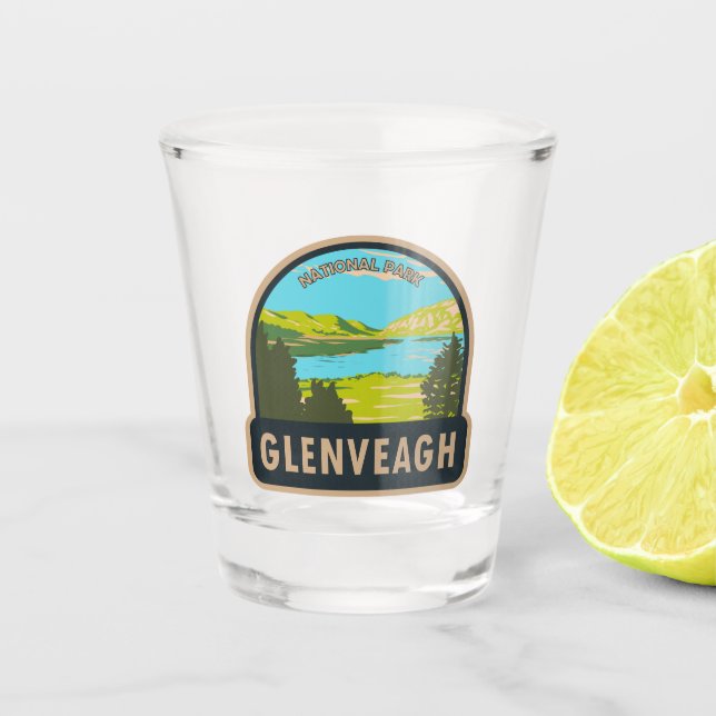 Glenveagh National Park Ireland Lough Veagh Travel Shot Glass (Front)
