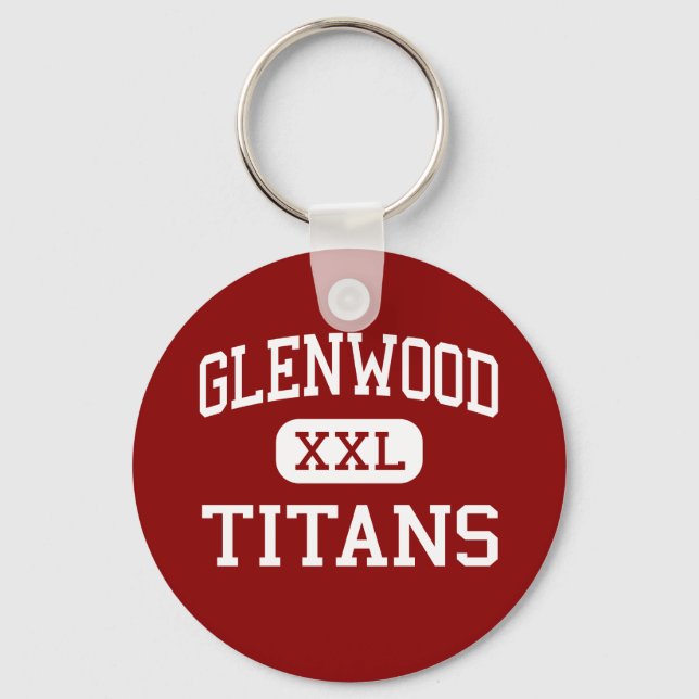 Glenwood - Titans - High School - Chatham Illinois Key Ring (Front)