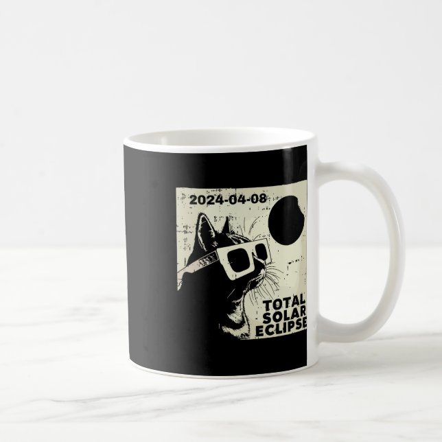 Gles Total Solar Eclipse April 8 2024 Totality  Coffee Mug (Right)