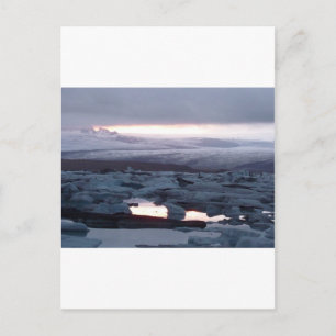 Gletscherlagune Island Postcard