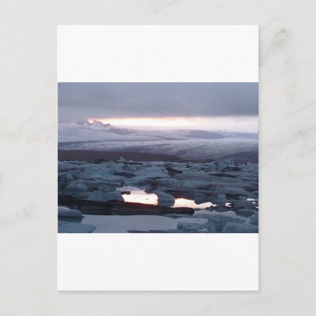 Gletscherlagune Island Postcard (Front)