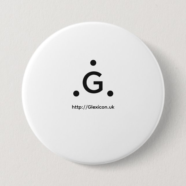 Glexicon UK 7.5 Cm Round Badge (Front)
