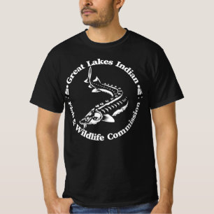 GLI-FWC - Tribal Lake Sturgeon Logo - Mens T T-Shirt