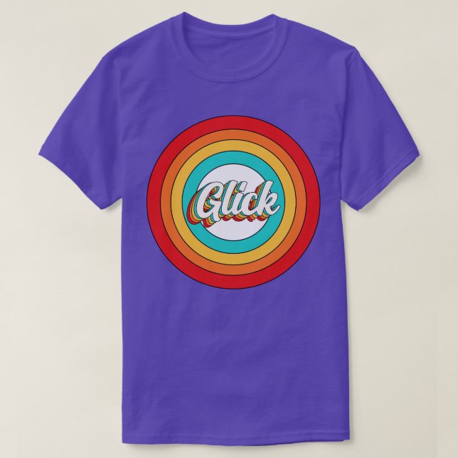 Glick Name Shirt Vintage Glick Circle (Design Front)