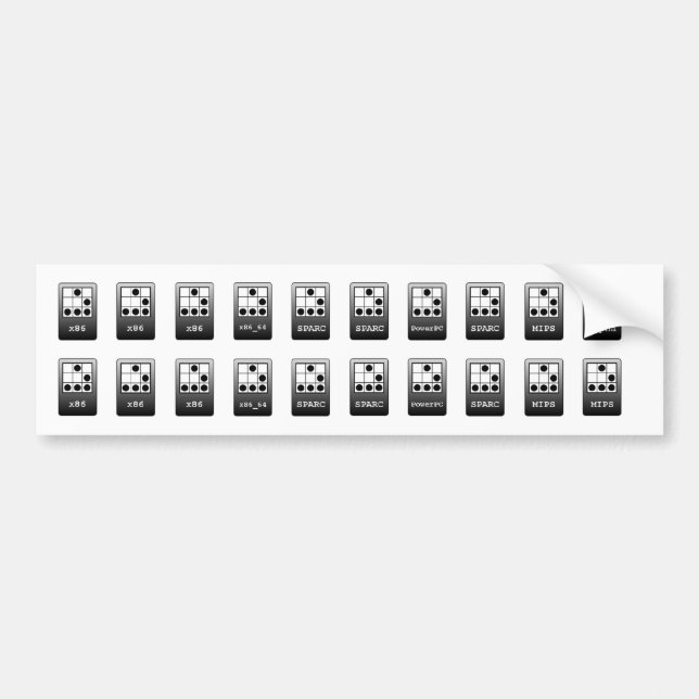 Glider Case Badges - Burton Mix Bumper Sticker (Front)