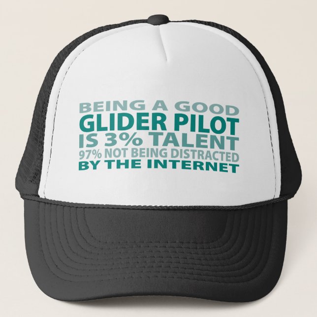 Glider Pilot 3% Talent Trucker Hat (Front)