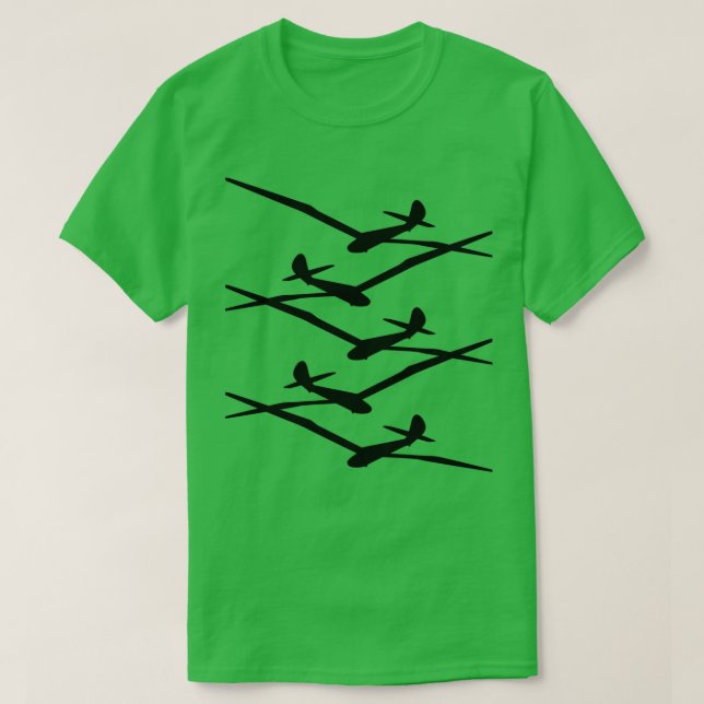 Glider pilot glider flying glider plane 12  T-Shirt (Design Front)
