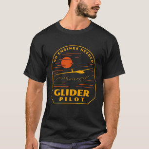 Glider Pilot Soaring Flying Aviation Aeroplane Ret T-Shirt