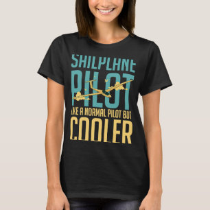 Glider Plane Pilot Flying Sailplane Training Fligh T-Shirt