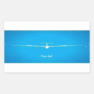 Glider Rectangular Sticker