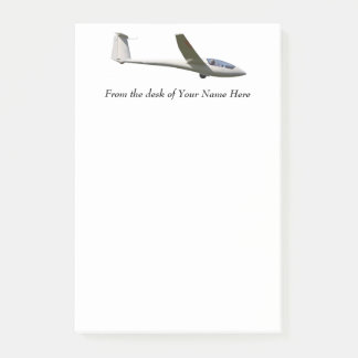 Glider Sailpane Post-It note - Gliding & Soaring