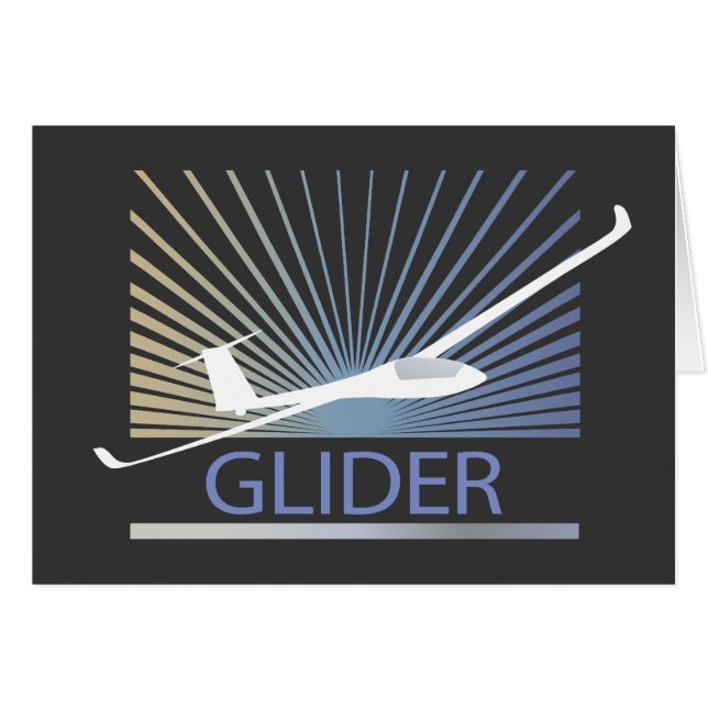Glider Sailplane Aircraft (Front Horizontal)