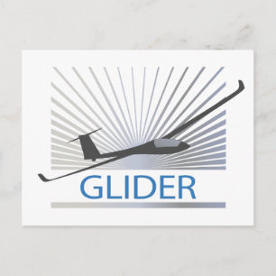 Glider Sailplane Aircraft Postcard