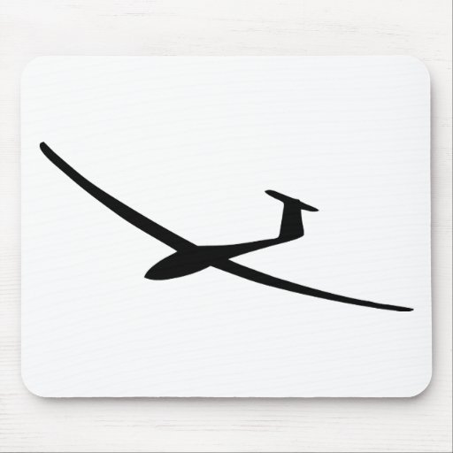 Image of glider sailplane Mouse Mat