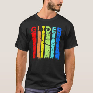 Glider Sailplane Vintage Design Soar Aviation Ther T-Shirt