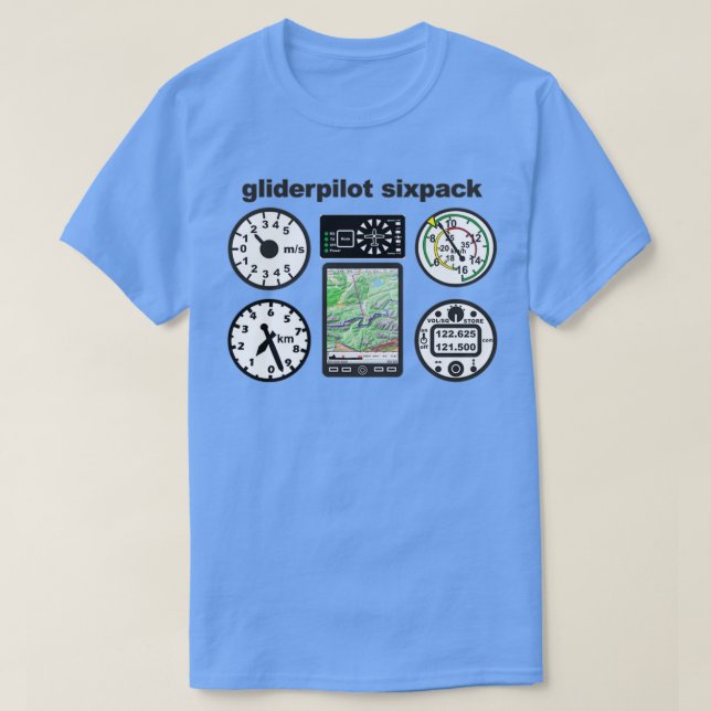Glider sixpack  T-Shirt (Design Front)