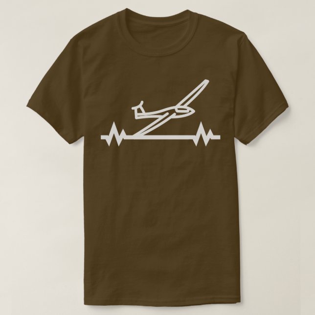 Glider Soaring Pulse Glider Pilot Gift T-Shirt (Design Front)